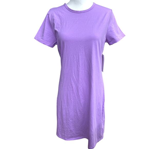 Athleta Essentials Tee Dress Size Small Purple Short Sleeve - Picture 1 of 3